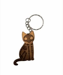 Schlüsselanhänger - Katzenskelett