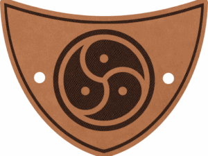 Kožená spona do vlasů - Deluxe - Monáda 2