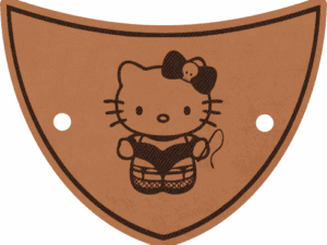 Kožená spona do vlasů - Deluxe - Dom Kitty