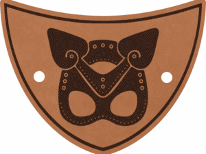 Kožená spona do vlasů - Deluxe - Maska kočka 1