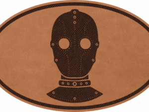 Kožená spona do vlasů - Ovál - Deprivační maska 1