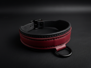 Luxury quilted BDSM collar