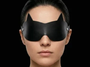 Kožená maska na oči 3