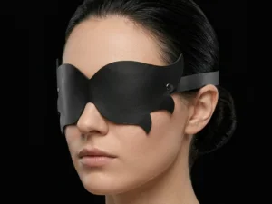 Kožená maska na oči 1