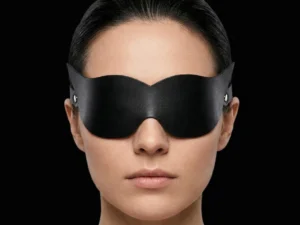 Kožená maska na oči 4